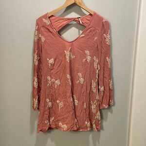 Free People Emma Austin Embroidered Swing Dress size XS